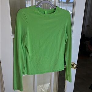 Skims cotton stretch long sleeve shirt